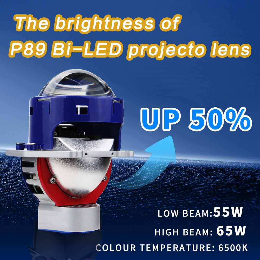 Bi-LED лупи за вграждане 3 инча, 130W,2бр