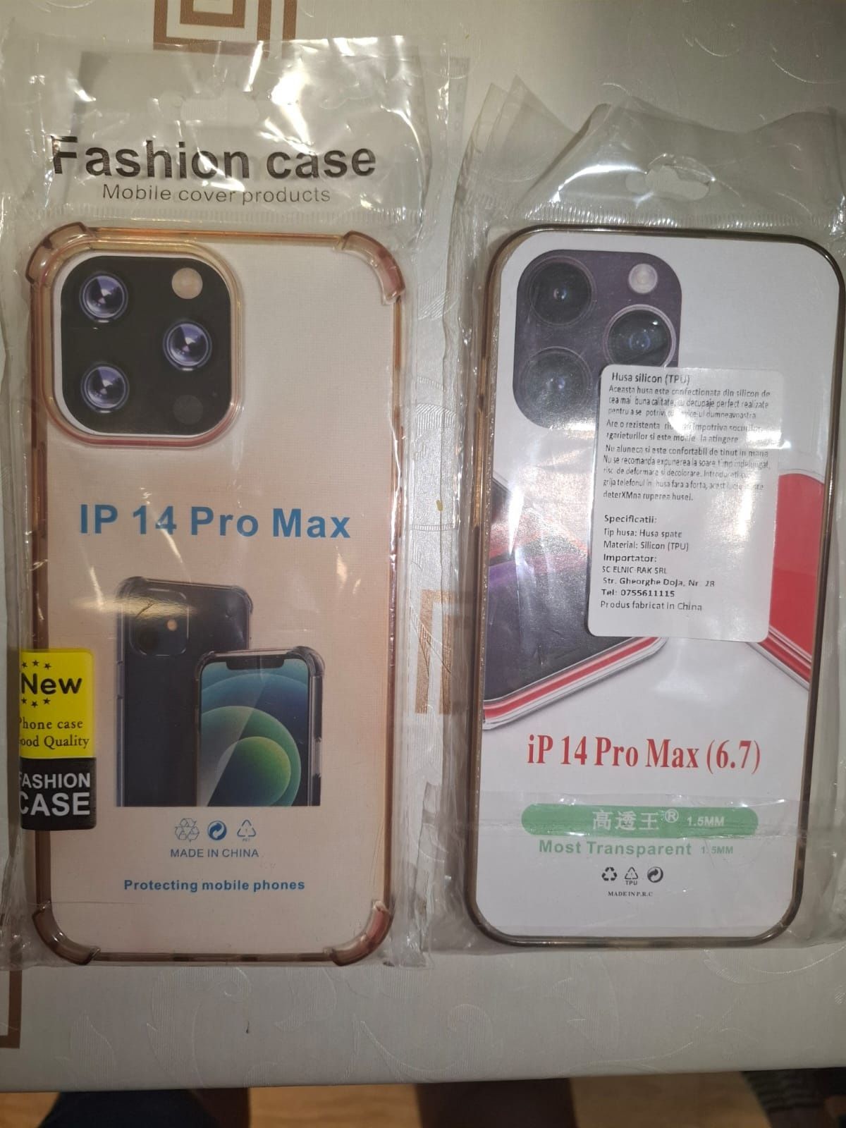 Vând 2 huse noi sigilate pentru iPhone 14 pro max