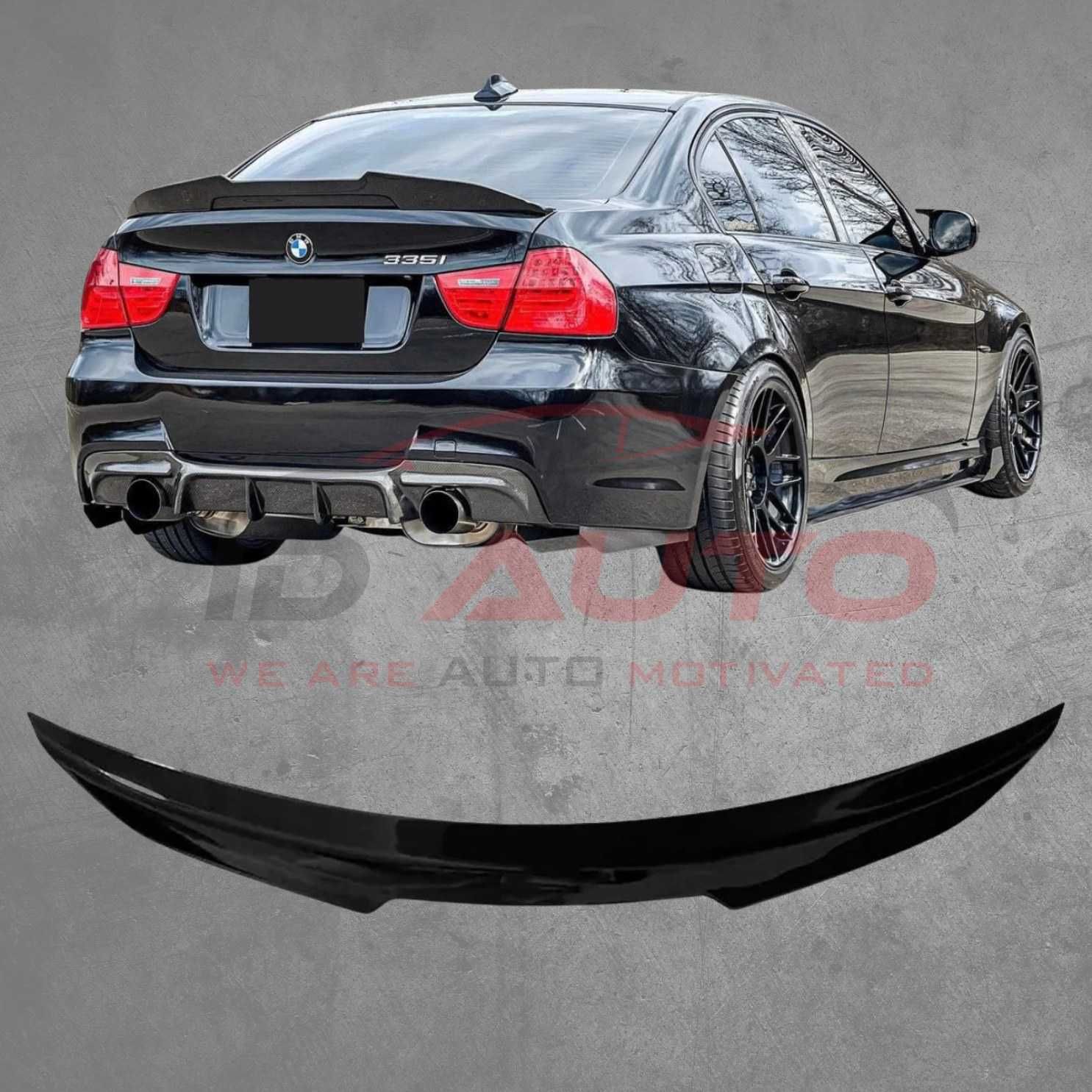 Лип спойлер за BMW 3 Series E90 PSM стил - (2005–2011), черен, bmw