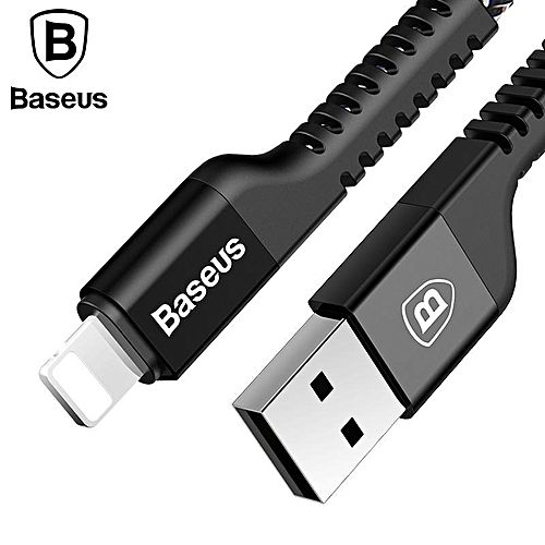 BASEUS кабел еластичен 1м - Type-C USB спирала, iPhone pins