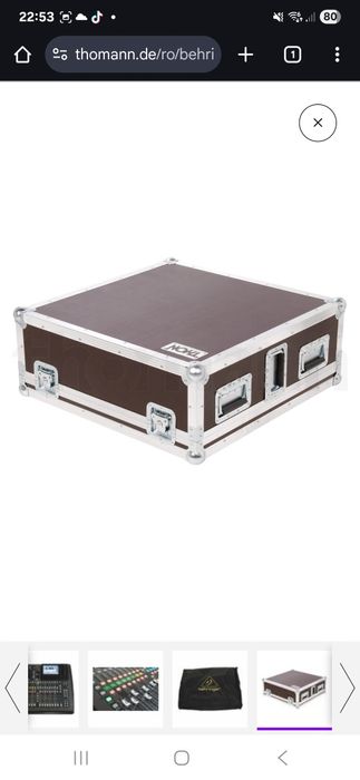 Behringer x32 compact și case Thon