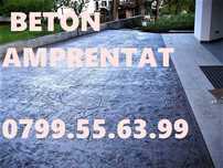 Beton agregate expuse dezactivat amprentat elicoperizat