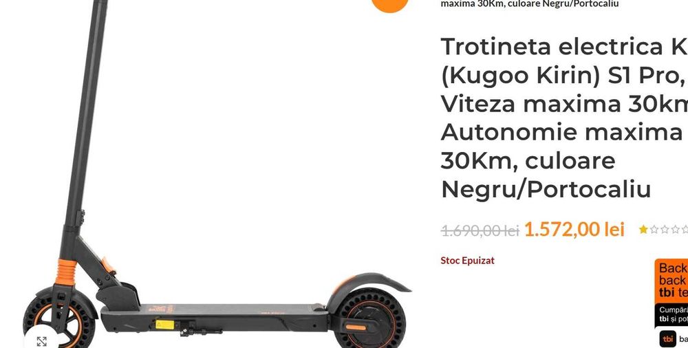 Trotineta electrica KuKirin S1 Pro SUPER PRET