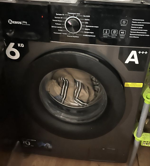 Кір жуғыш машина 2-3 ай ұсталған 6кг кір жуады