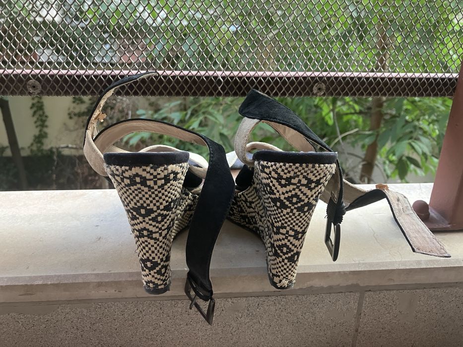 Сандали на платформа Bata, 37 номер