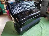 Acordeon Implant Midi Negru Efect Multicolor Claviatura 2 Axe