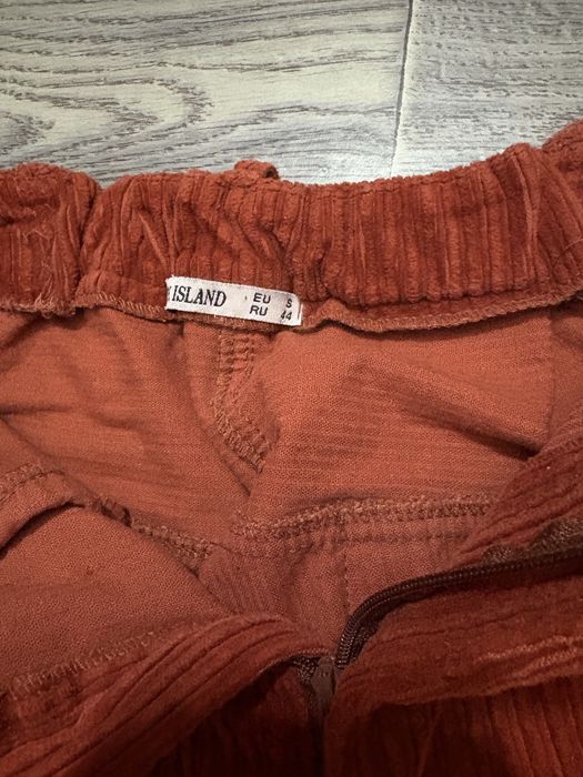 Брюки вельветовые pink island на резинка сзади