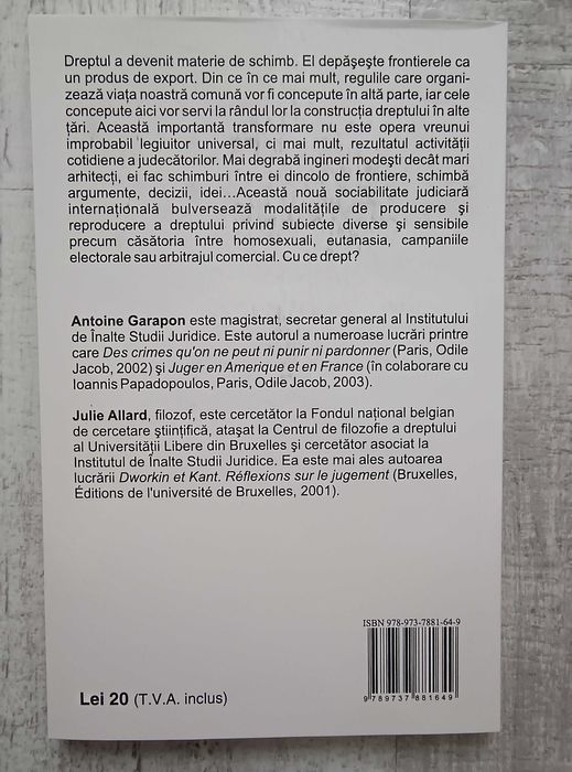 Julie Allard , Antoine Garapon - Judecătorii și globalizarea. Noua rev