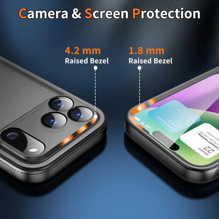 Cozycase ТОП военен защитен водоустойчив калъф IP68 за iPhone 17 Pro