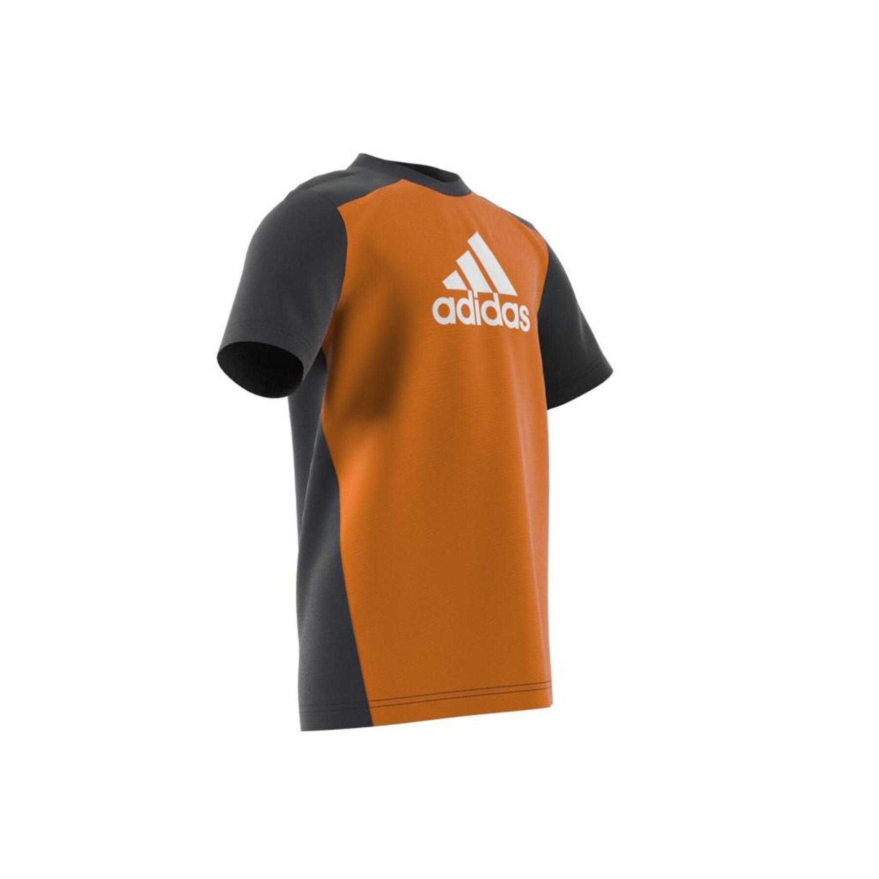 Tricou copii Adidas B BOS TEE, portocaliu, negru