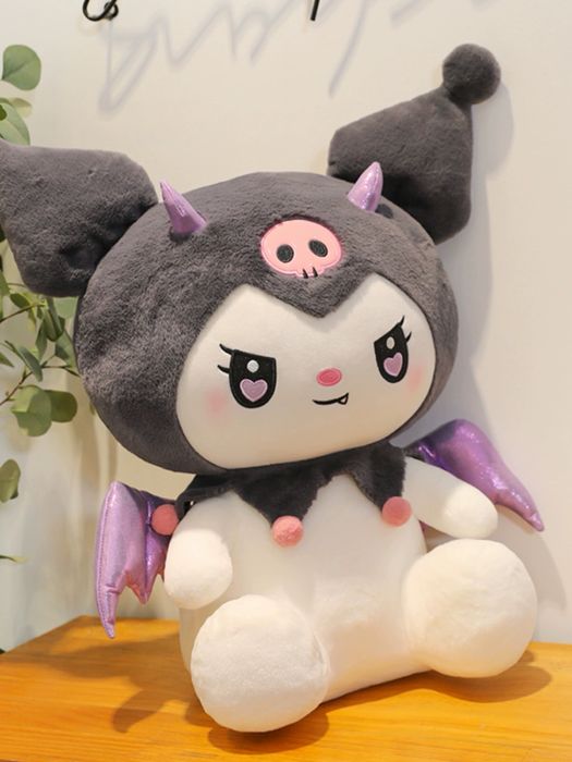 Jucarie de plus Kuromi 50cm, seria Hello Kitty Sanrio, Colectie NOUA
