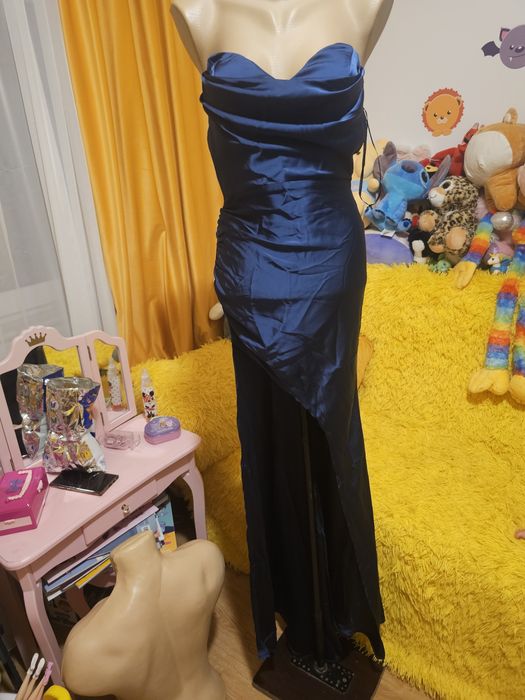 Rochie Oscar maxi dress navy