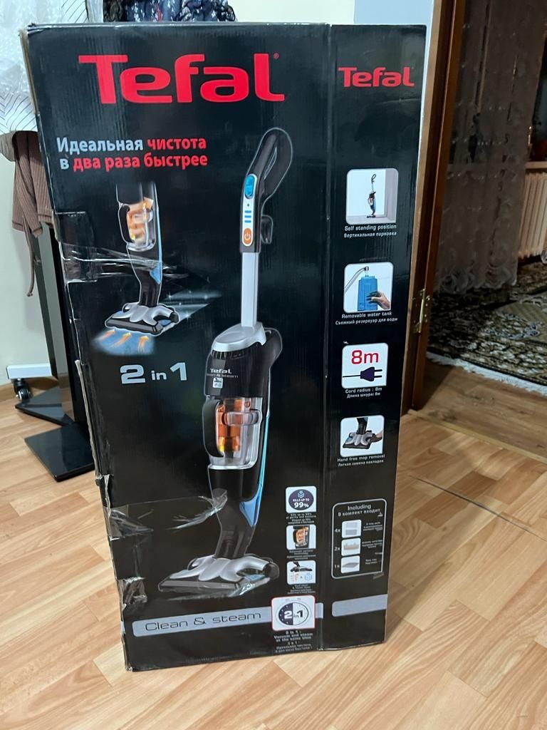 Пылесос tefal вертикальный новый.