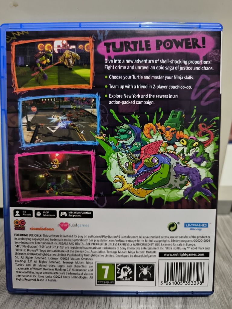 Игра Turtles mutants unleashed ps5