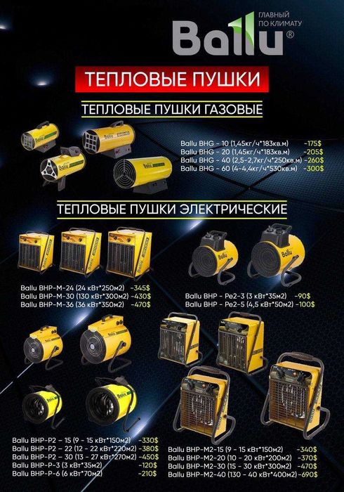 Обогреватели в широком ассортименте всех видов