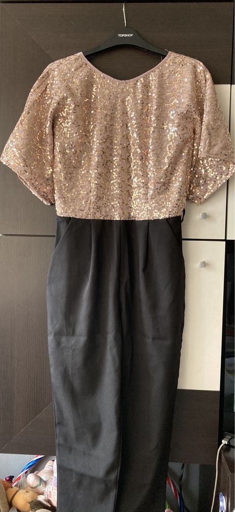 Гащеризон asos / Little Mistress kimono sleeve sequin top