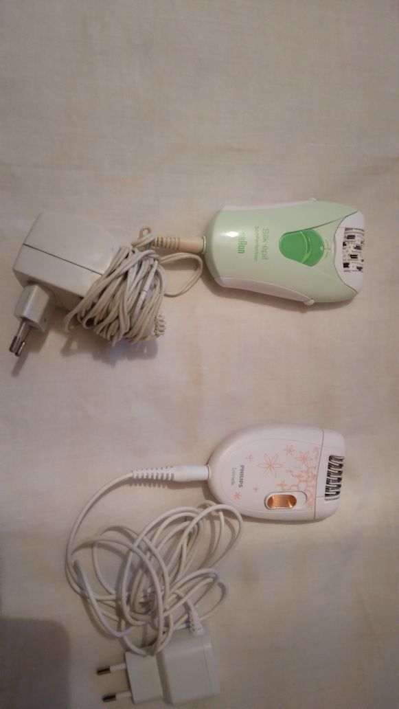 Epilator Braun  silk epil  și Philips iefine