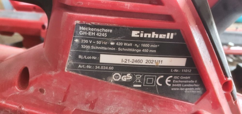 Dewalt DCMPH566 și Einhell pentru gard viu Aproape nouă