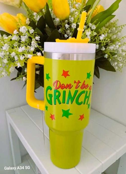 Cană termică din oțel inoxidabil GRINCH