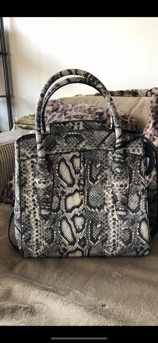 Чанта еко кожа змийски принт