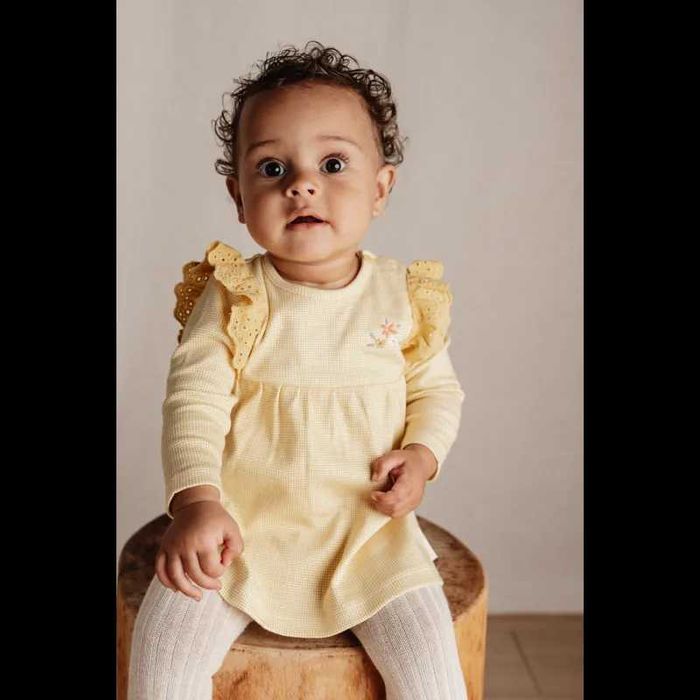 Little Dutch Бебешка карирана рокля - 74 см.