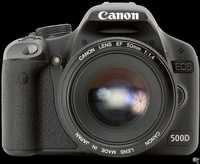 ! Canon 500D цифров фотоапарат с обектив 50mm f1.4 + сенник + Zeiss !