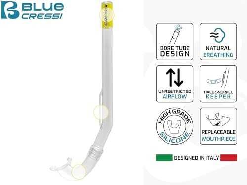 Нови Маска и шнорхел Cressi за деца плуване Aqua Green/Blue 2–5 години