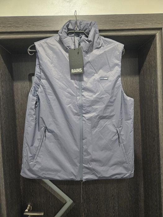 Елек Rains Padded Nylon Vest 15460 SLATE в сиво с преходна изолация
