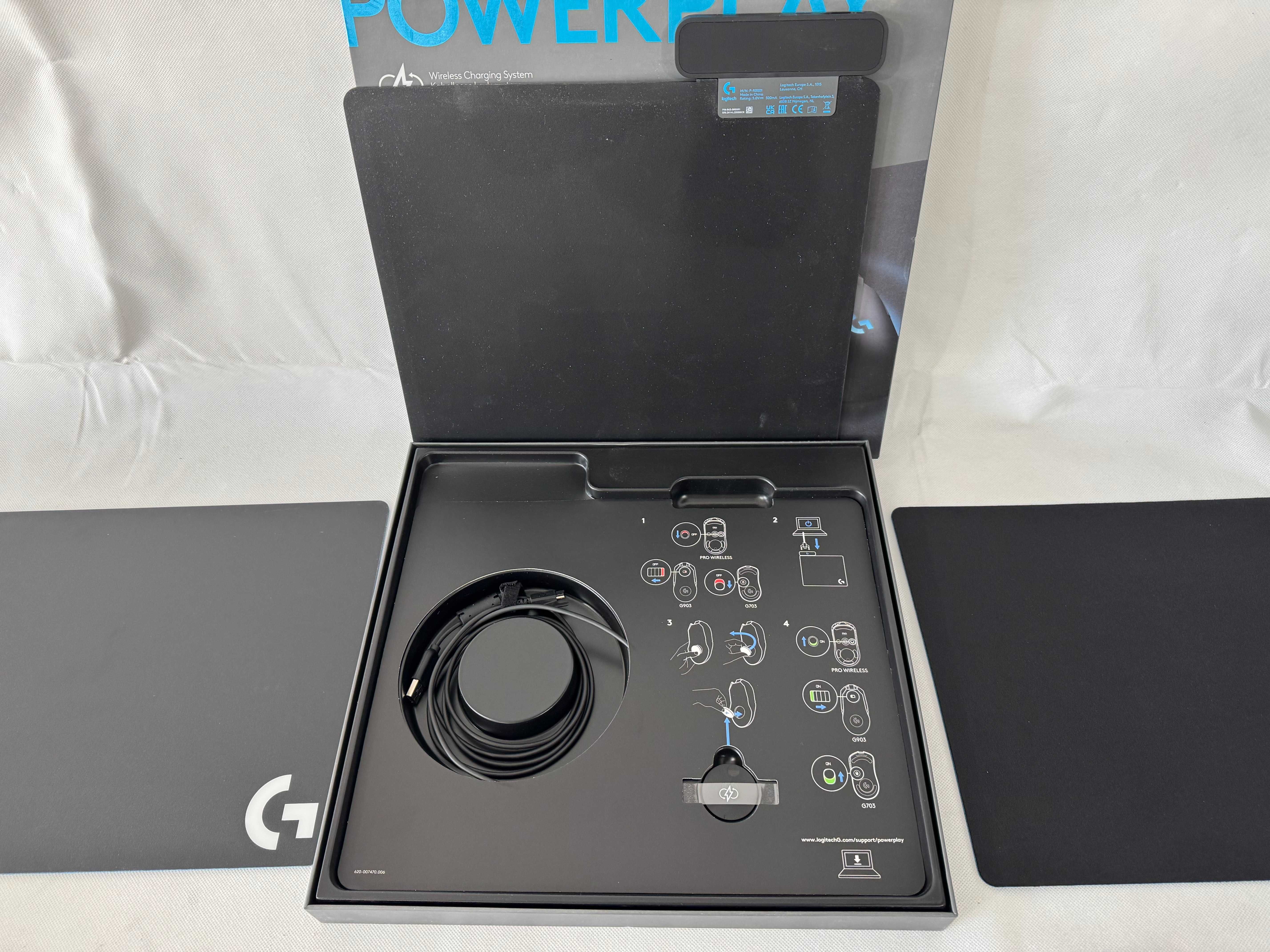 Подложка Гейминг Logitech - PowerPlay + мека и твърда