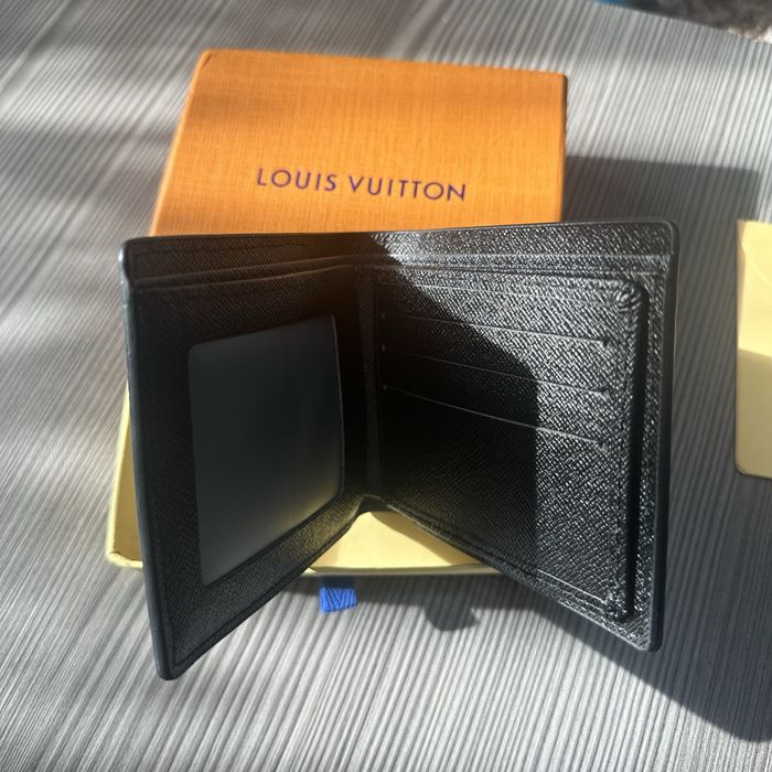 Portofel stil Louis Vuitton Damier Graphite – Design Elegant, Negru