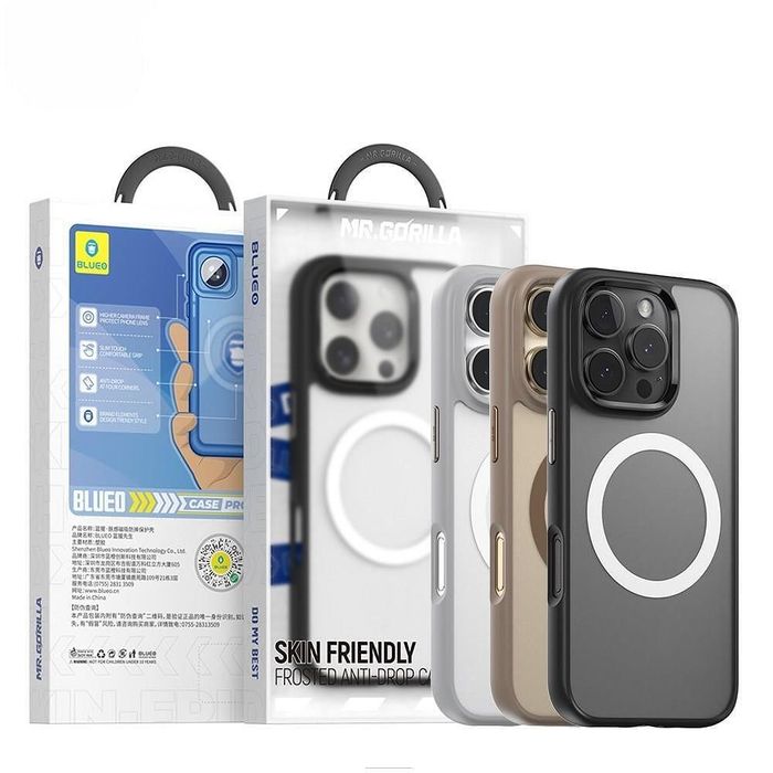 Blueo skin-friendly anti-drop magnetic case gen.2 iphone 16 pro max, с