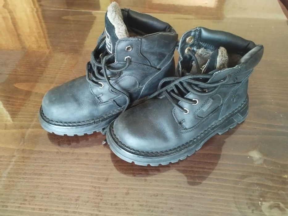 Детски боти БУЛДОЗЕР естествена кожа