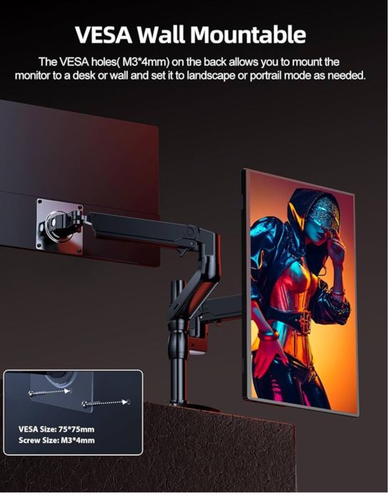 Monitor portabil pentru gaming UPERFECT Monitor 2K 144Hz 16 “