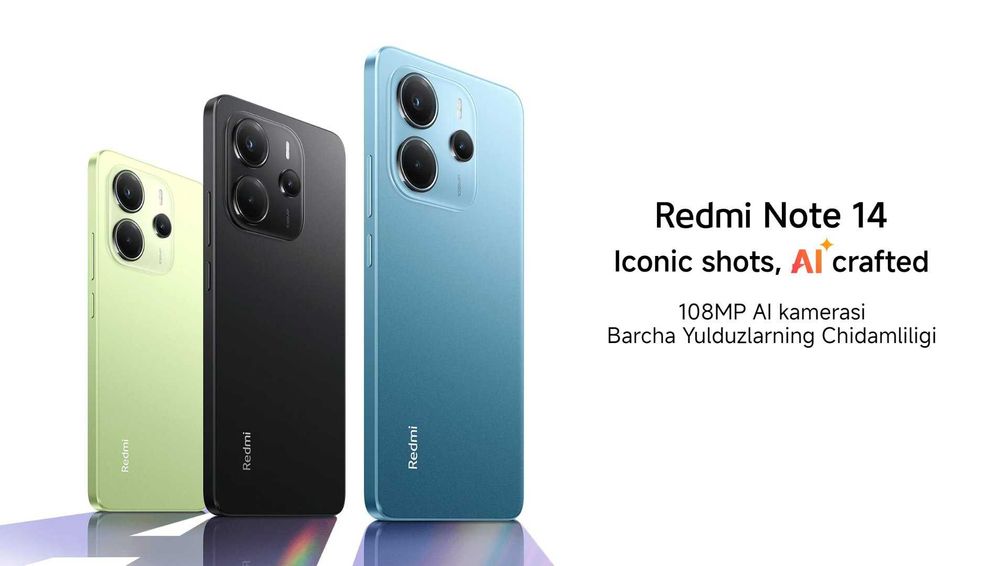 Redmi Note 14 6/128 Black, Blue, Green