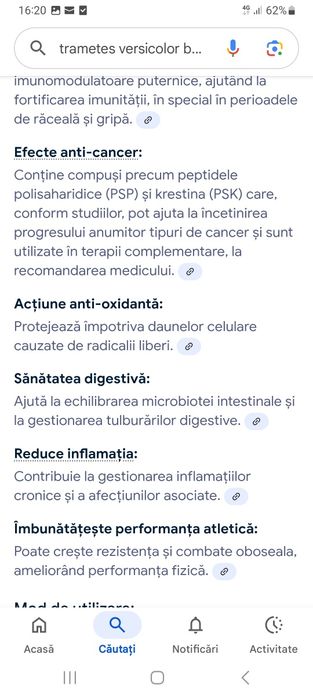 Ciuperci medicinale coada curcanului 100 lei 200 grame