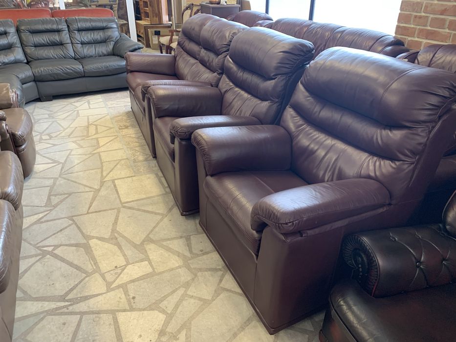 Холна гарнитура естествена кожа