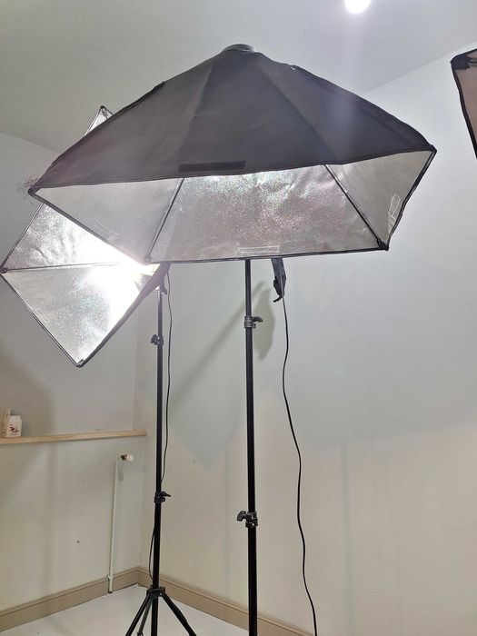 Set 3 trepied foto cu softbox-uri