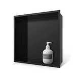 Raft incastrat patrat, inox periat, Wall-Box 30x30x10cm / 60x30x10cm