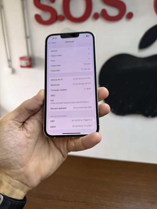Vand Iphone 13 Pro 128Gb Silver
