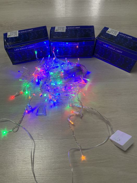 Instalatie Craciun tip perdea 6m x 1m – Multicolor