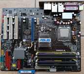Kit Vintage Placa de baza Asus P5WD2-E Premium 775 Intel D940 Ram 2 Gb