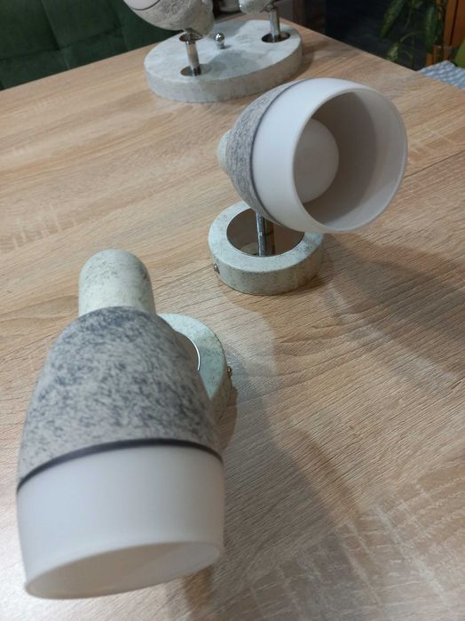 Set aplica de tavan si 2 veioze de perete cu becuri led