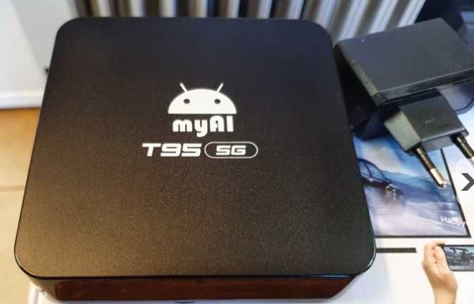 Нови quad core 1.7G tv box myAl T95 5G Android 11 4GB RAM 64GB вносит