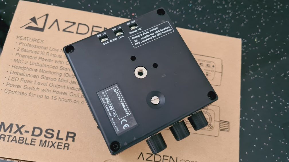 Azden FMX - DSLR audio mixer XLR portabil