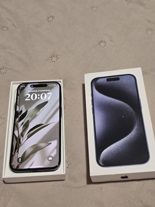 Telefon APPLE iPhone 15 Pro 5G, 128GB, Blue Titanium