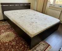 Кровать с матрасом 1,6х2м венге