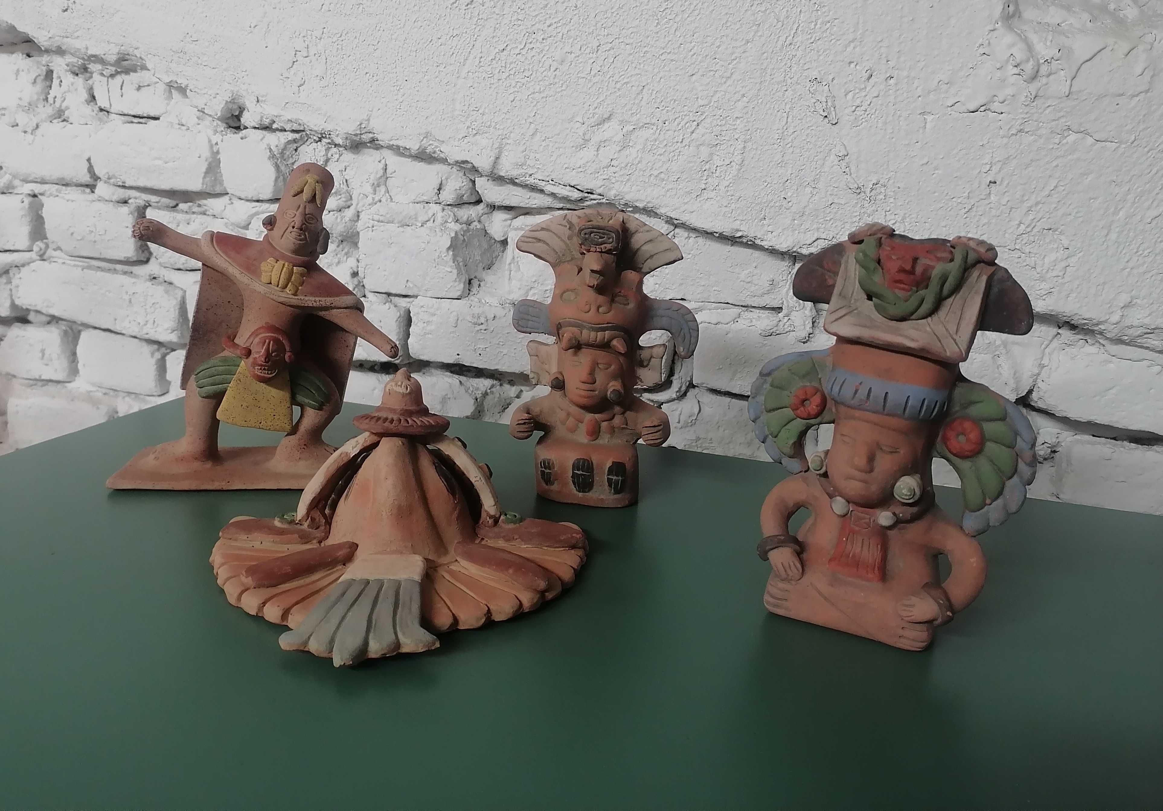 Figurine vechi din ceramica /Totem/Maya/Aztec/Statuete