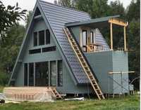 Vând construiesc case și cabane din lemn