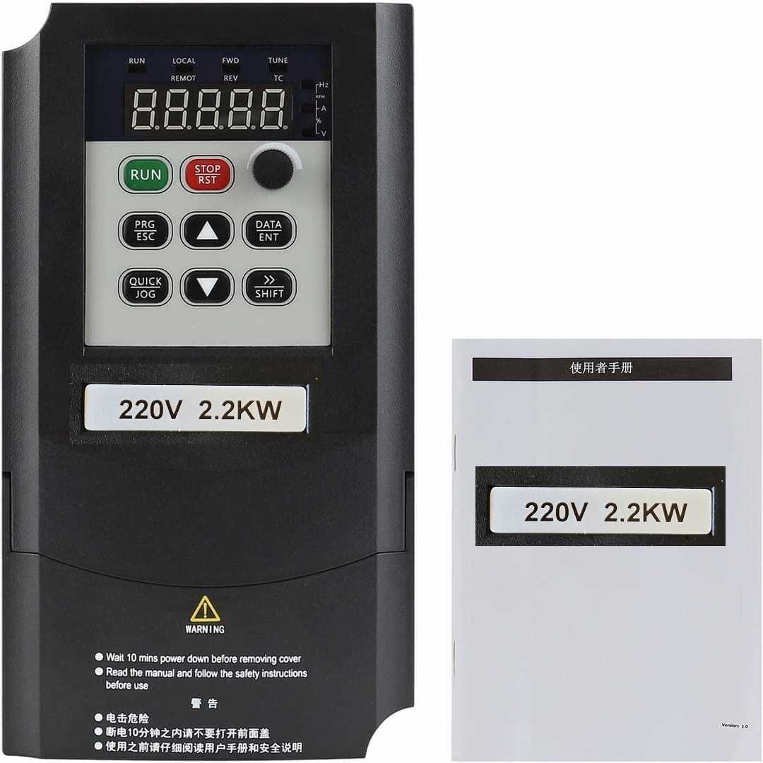 Монофазен честотен инвертор към ТРИФАЗЕН мотор 220v - 380v регулатор
