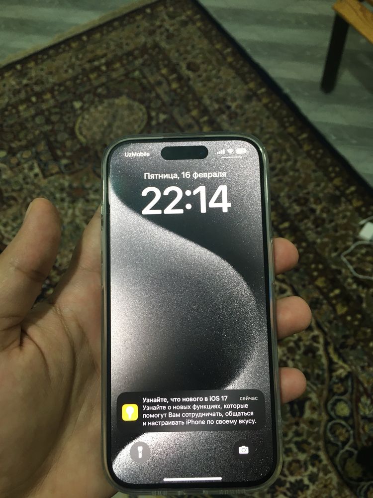 Iphone 15 pro natural titanium